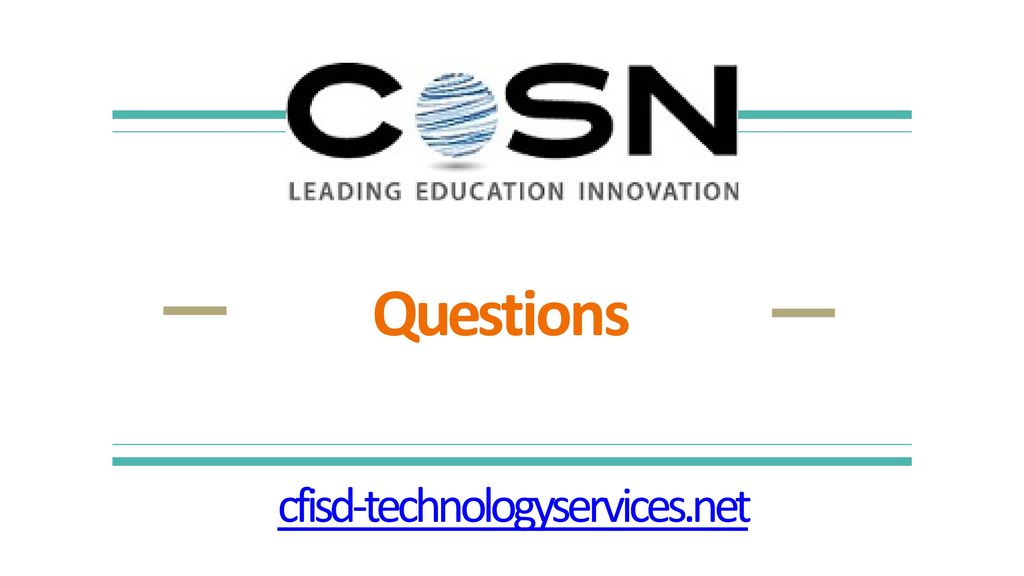 Questions cfisd-technologyservices.net