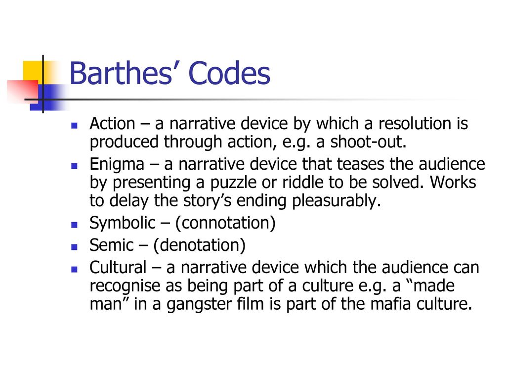 Narrative Theory Media Studies. - ppt download