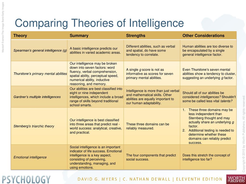 three theories of intelligence