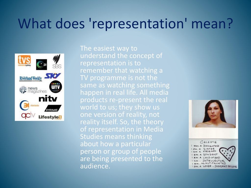 what does representation mean to you