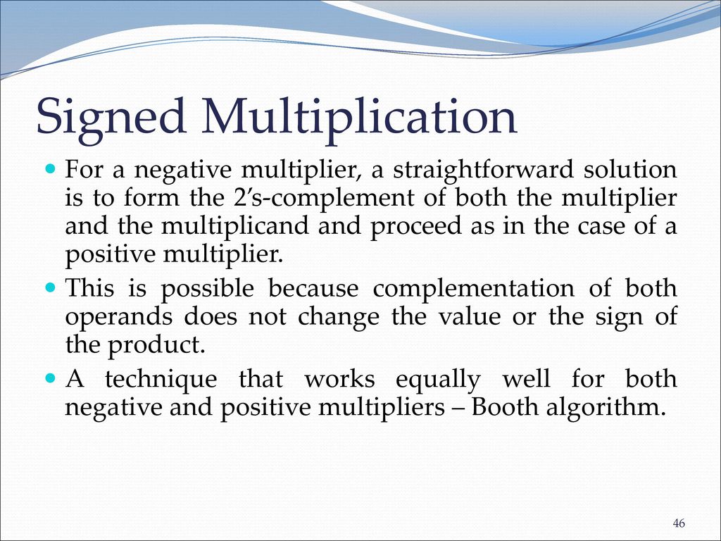 Signed Multiplication