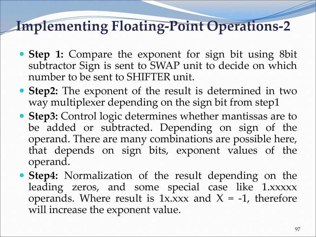 Implementing Floating-Point Operations-2