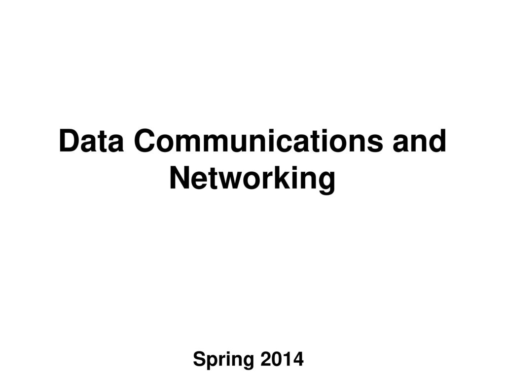 Data communications and networking ppt download