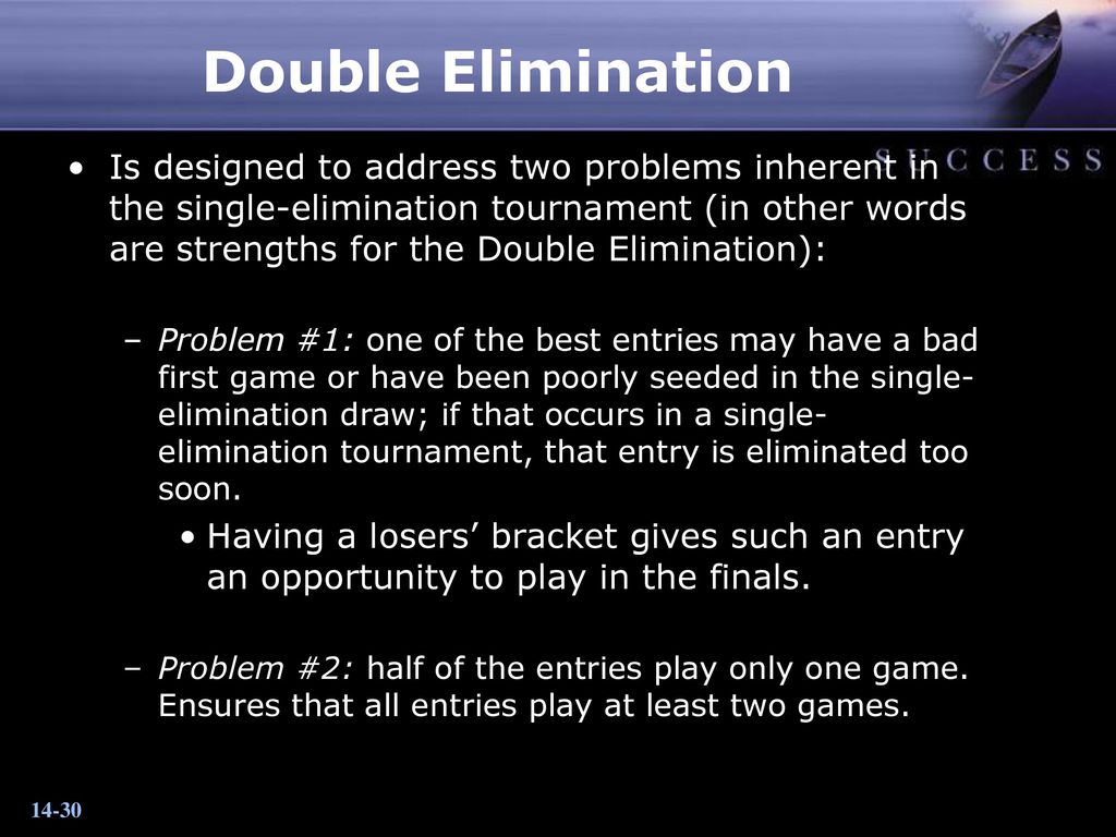 What are the advantages and disadvantages of using a single elimination tournament?
