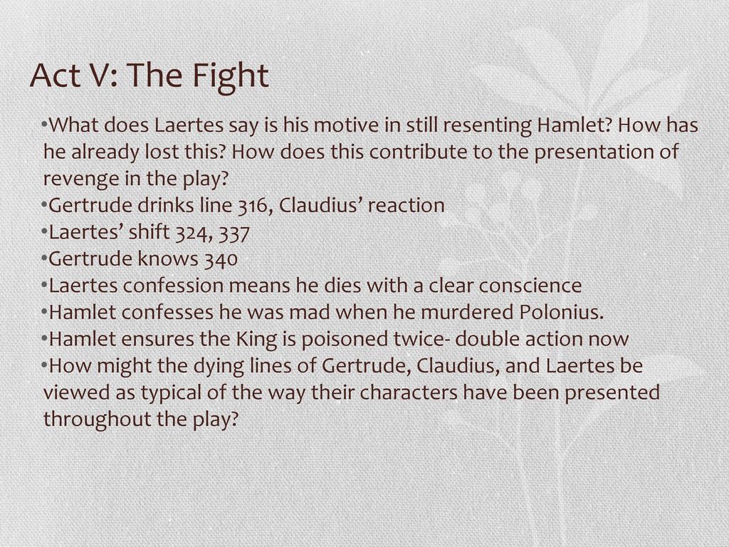 Реферат: Hamlet Vs Laertes In The Play Essay