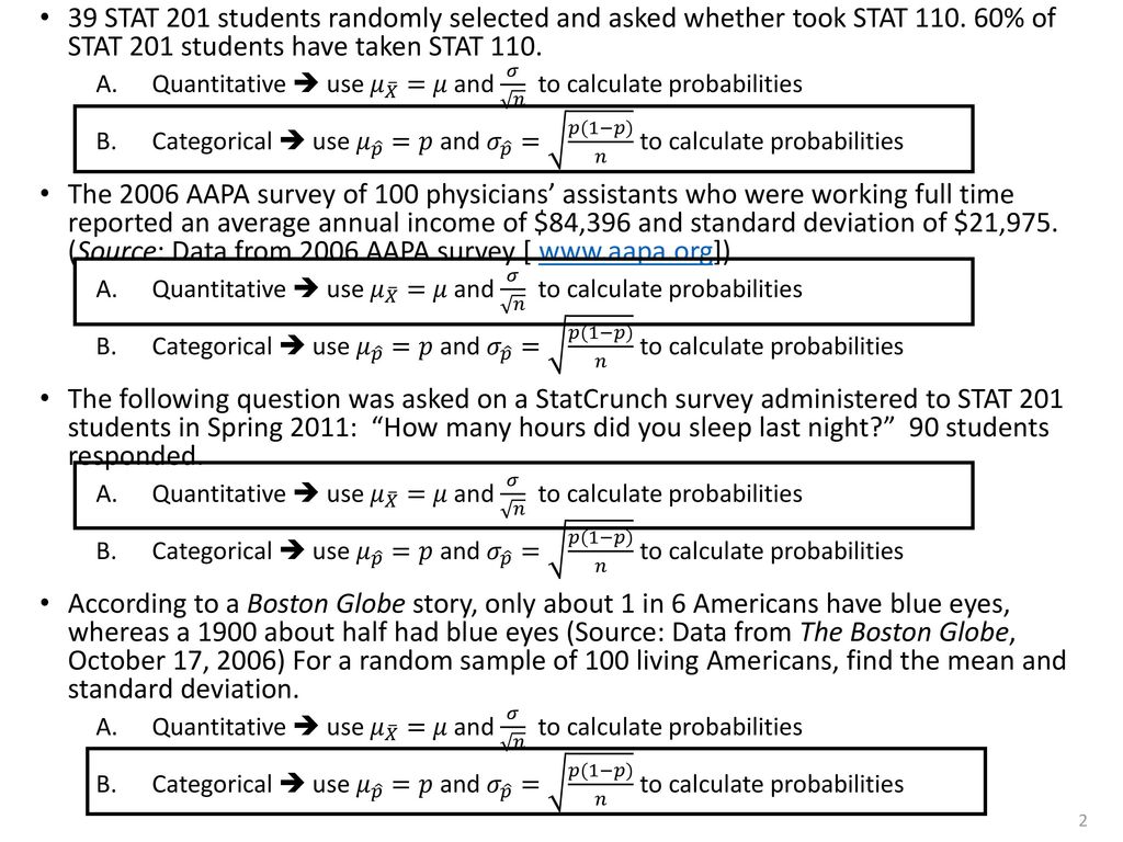 Review Central Limit Theorem Ppt Download