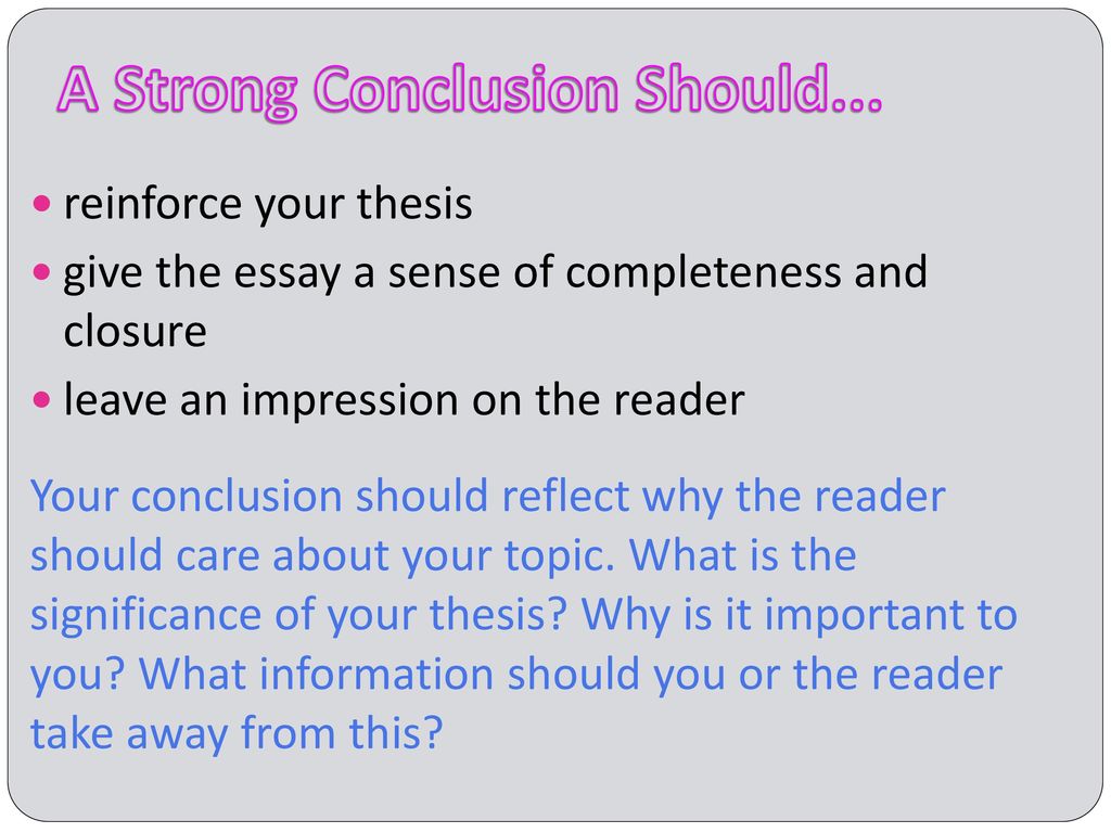 Informative Writing: Conclusions - ppt download
