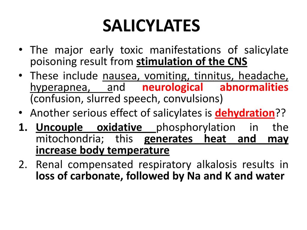 Clinical toxicology Salicylates - ppt download