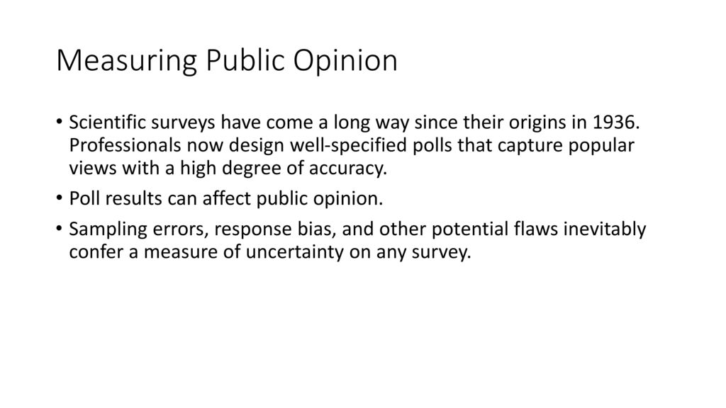Measuring Public Opinion