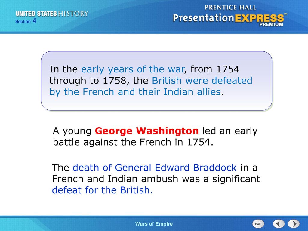 Objectives describe the causes and major events of the french and