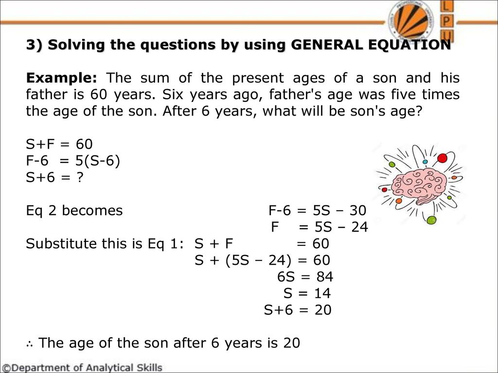 Problems on ages ppt download