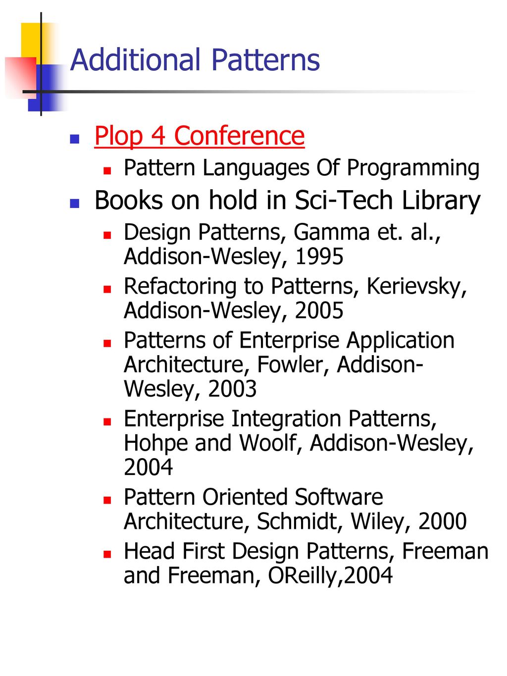 Cse776 design patterns introduction ppt download