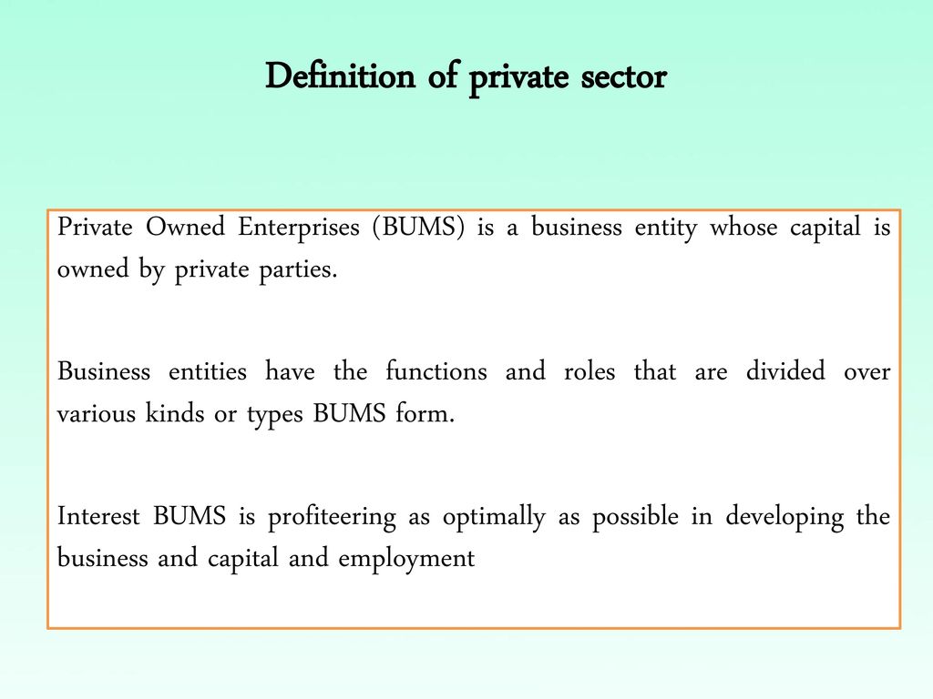 What Is the Private Sector? Definition and Business Examples