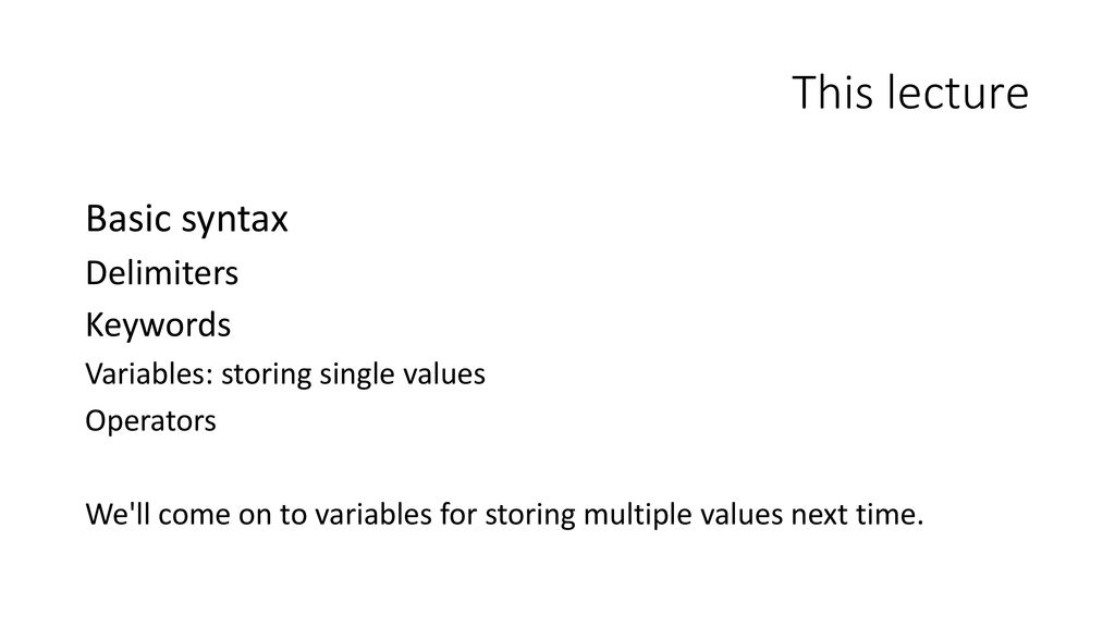 Programming for Geographical Information Analysis: Core Skills - ppt ... image.