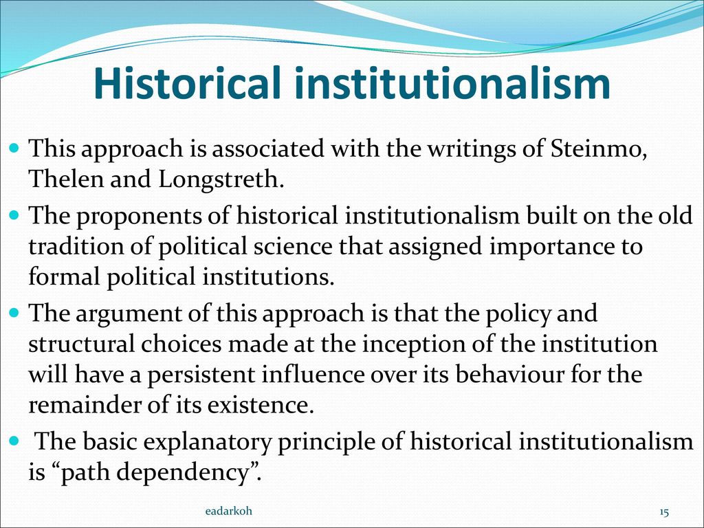 institutionalism political science