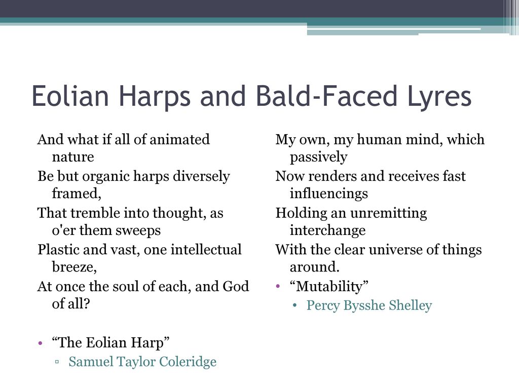 Coleridge poem harp