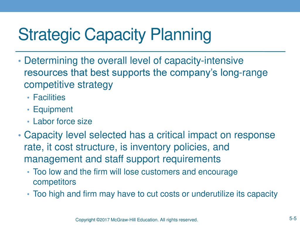 Chapter 5 Strategic Capacity Management Ppt Download