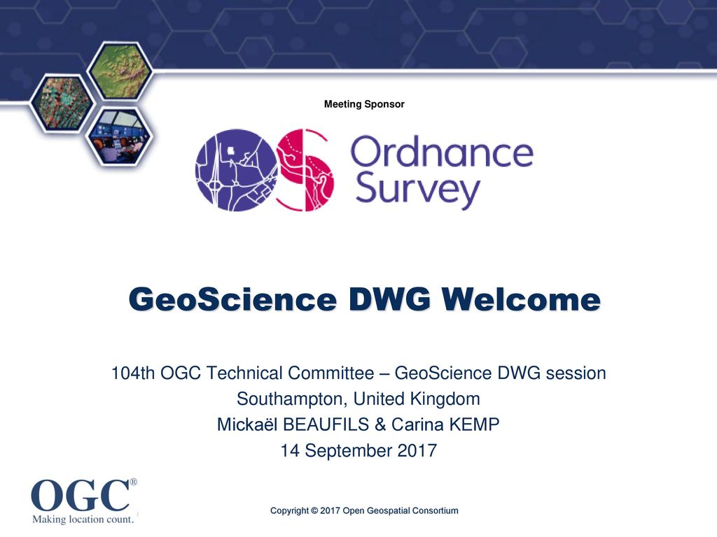 GeoScience DWG Welcome