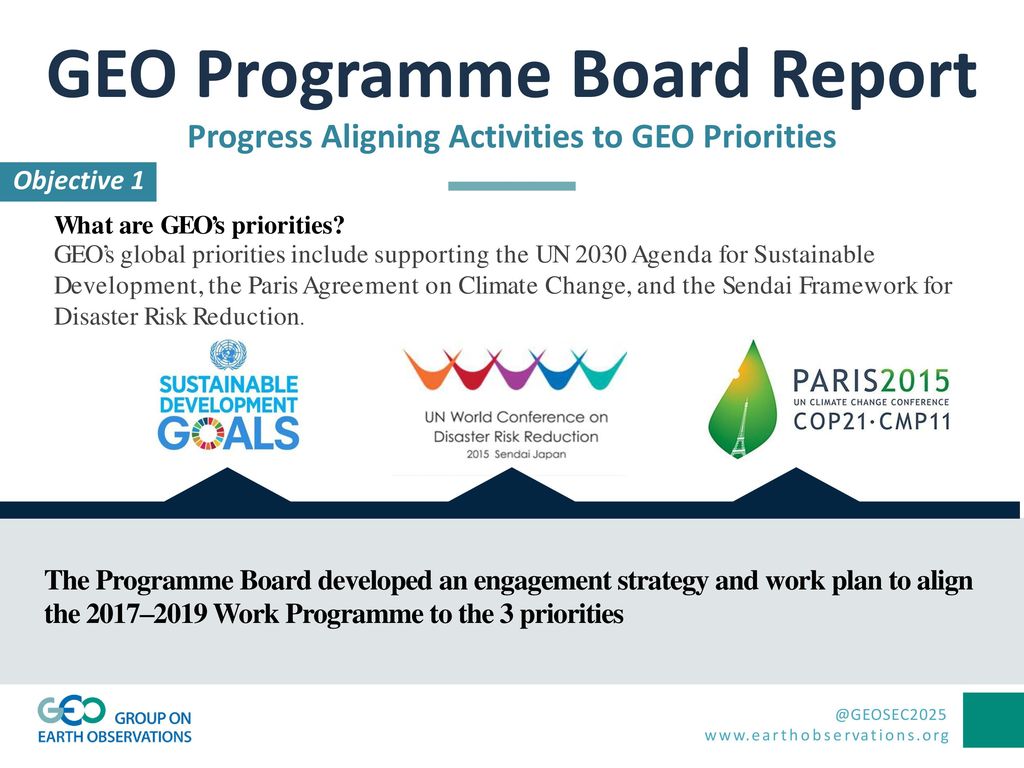 Geo Programme Board Report Ppt Download