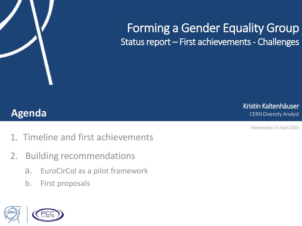 Forming a Gender Equality Group