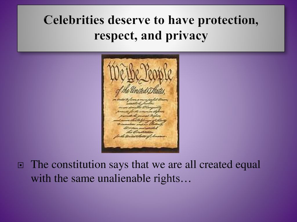 celebrities should have more privacy rights