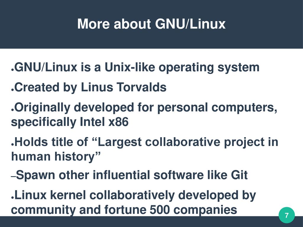 Bsd Unix Vs Gnu Linux Ppt Download