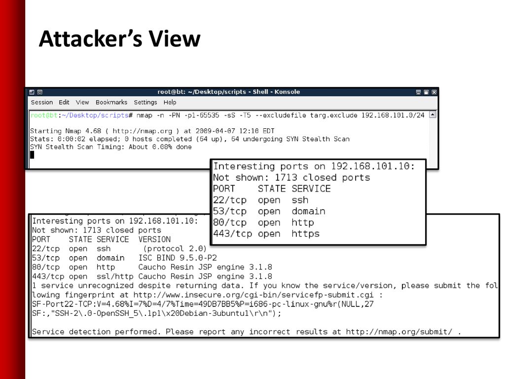 Attacker’s View