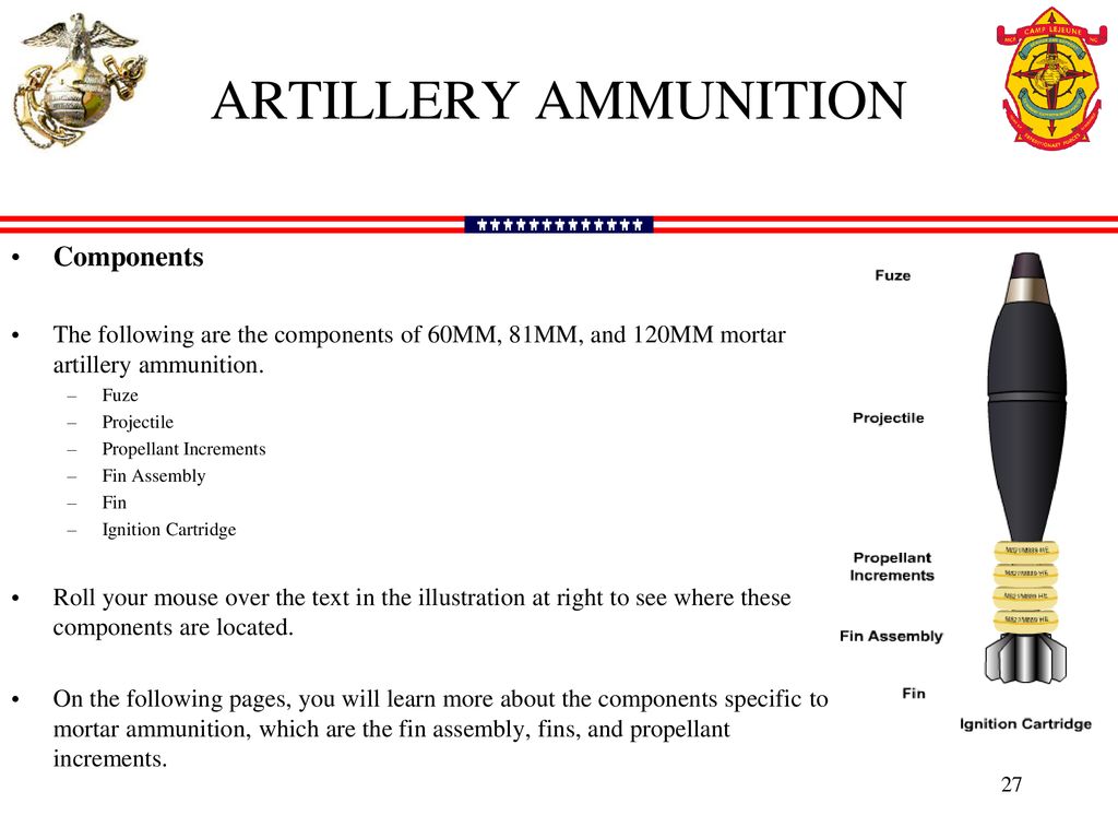 Artillery Ammunition Comparison 