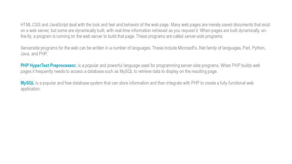 Developing web based applications ppt download