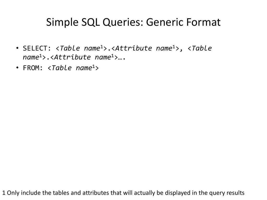 Databases, Part II: Retrieving Information - ppt download