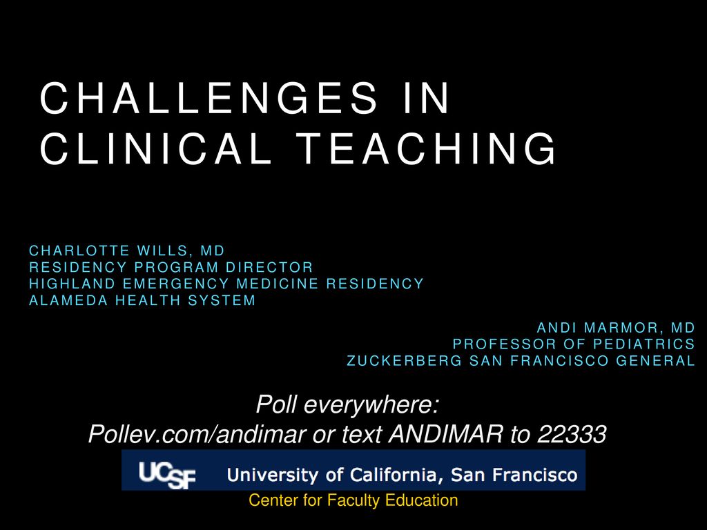 Challenges in Clinical Teaching