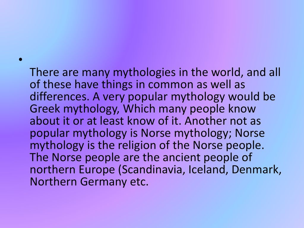greek vs norse mythology