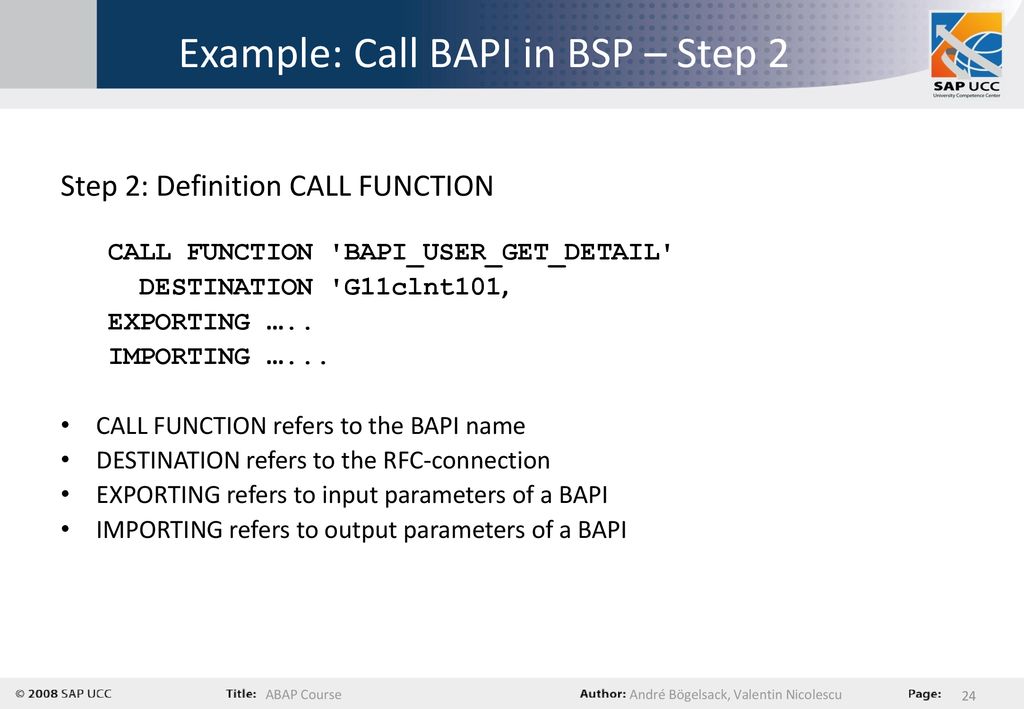 Chapter 7 – ABAP Objects and Business Server Pages - ppt download
