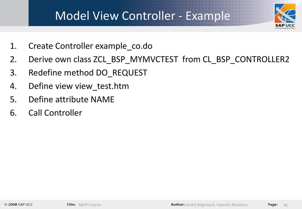 Chapter 7 – ABAP Objects and Business Server Pages - ppt download