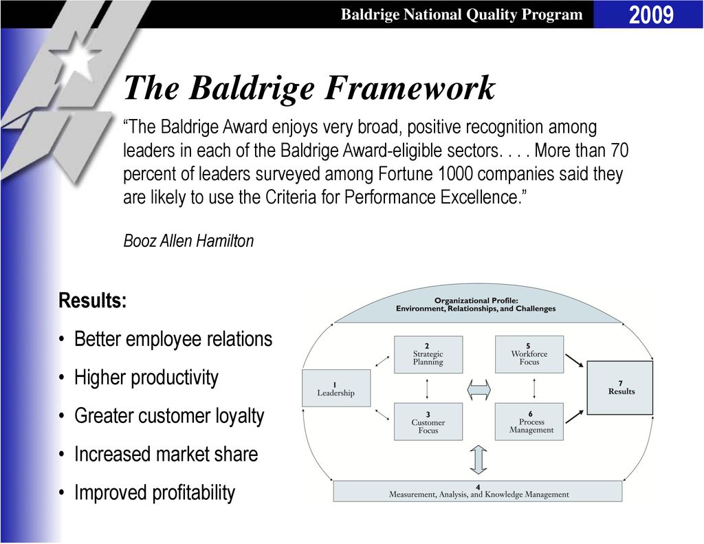 The Baldrige Framework