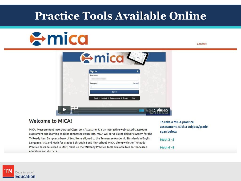 Practice Tools Available Online