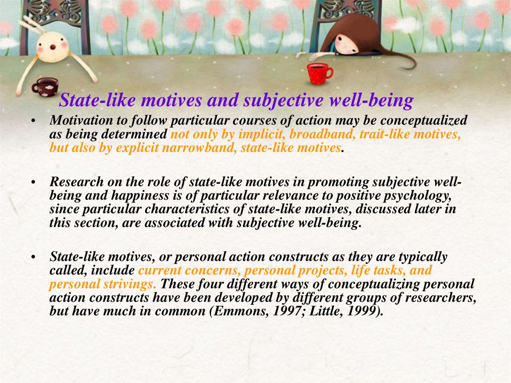 State-like motives and subjective well-being