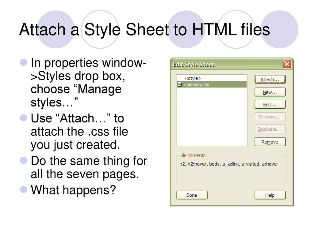 Html basics and css style ppt download