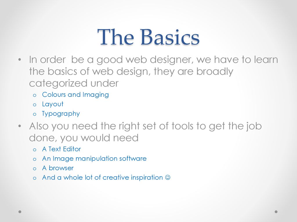 Fundamentals of Web Design - ppt download