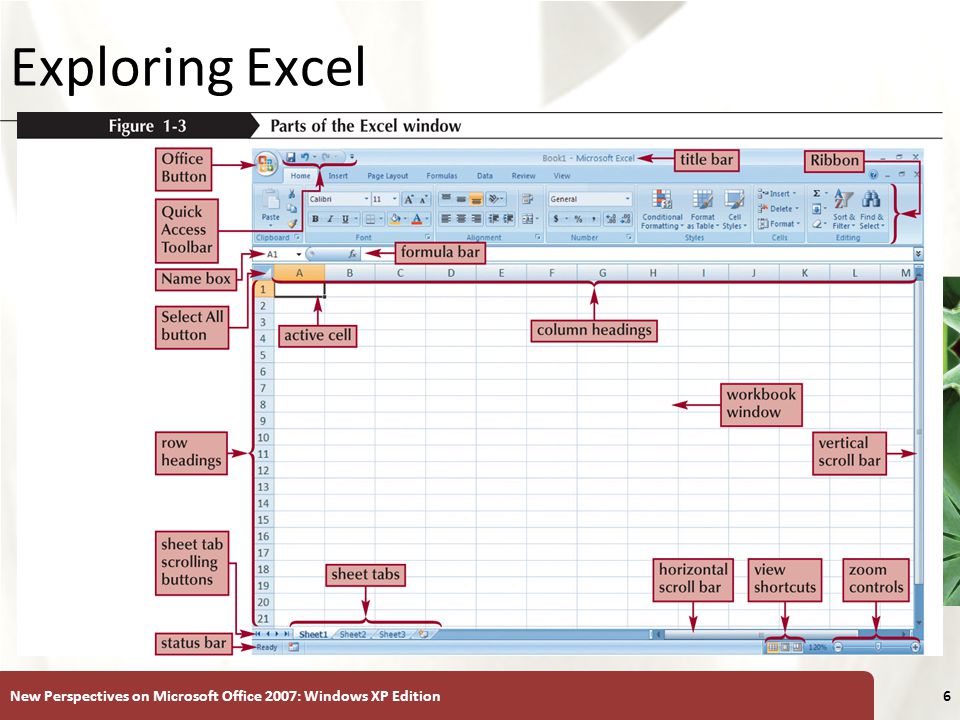 Exploring Excel New Perspectives on Microsoft Office 2007: Windows XP Edition
