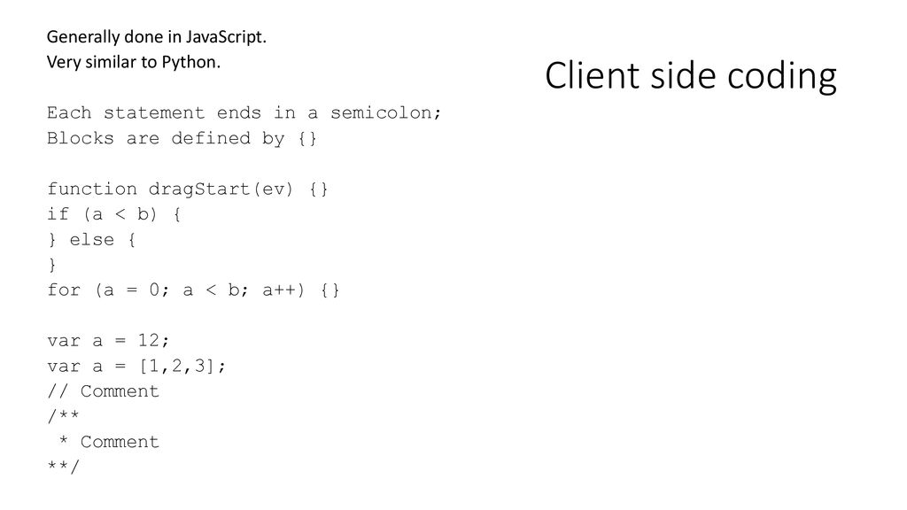 Getting web pages First we need to get the webpage by issuing a HTTP ...