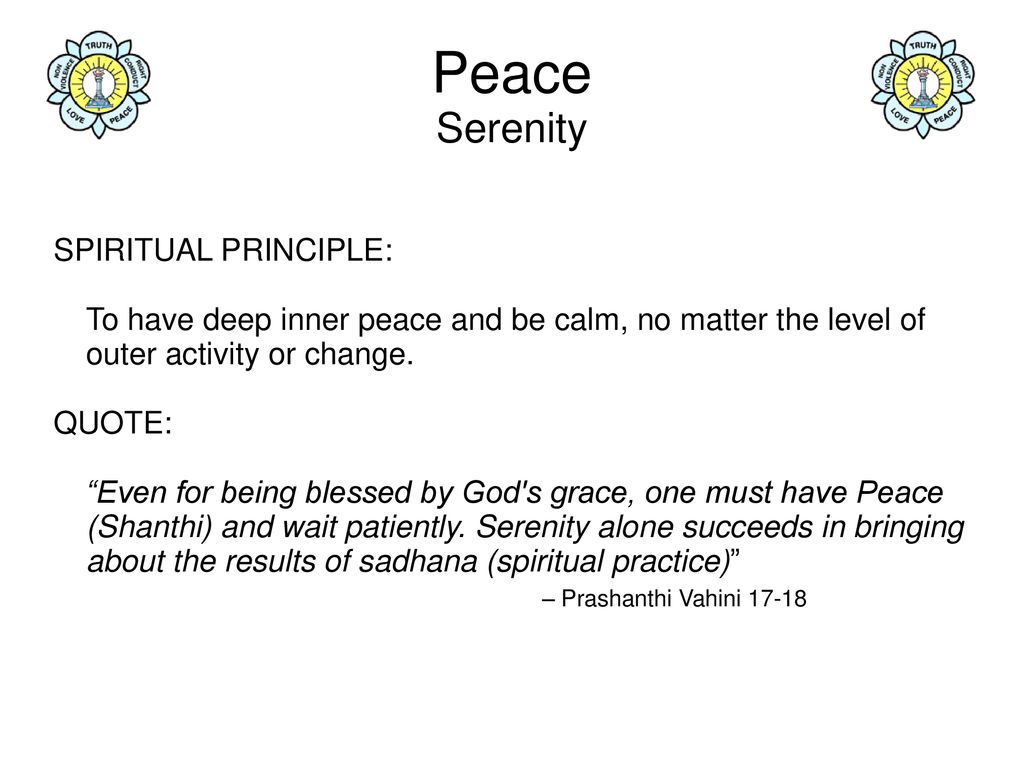 Peace Serenity Spiritual Principle Ppt Download Peace Serenity Spiritual Principle Ppt Download