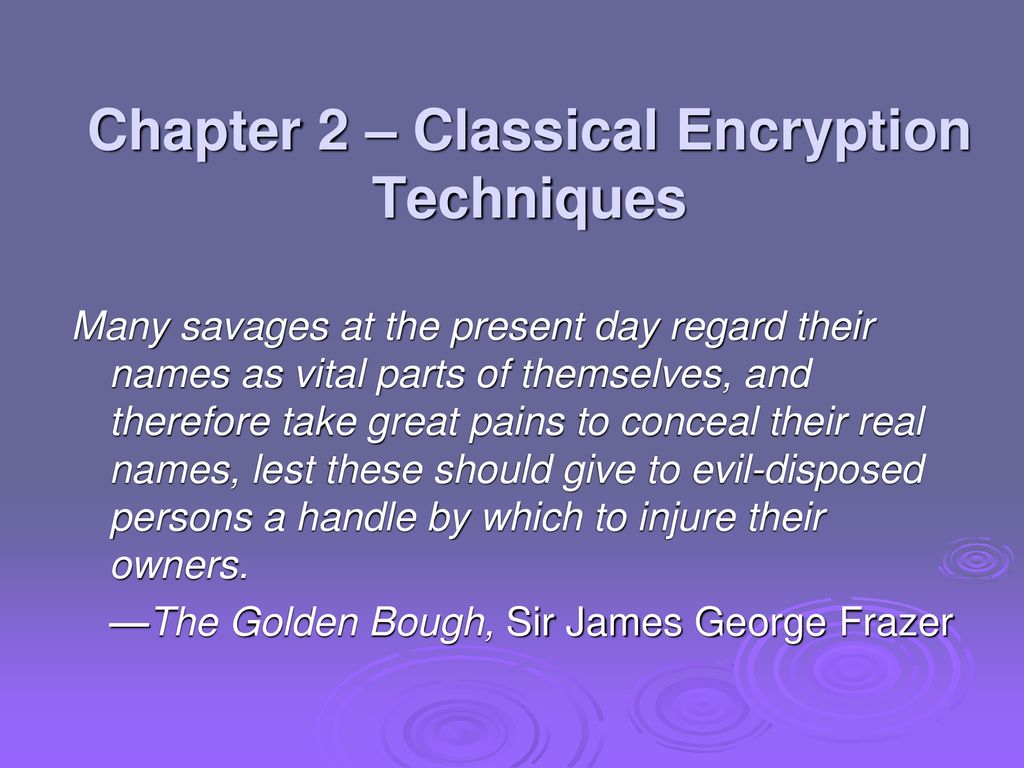 Cryptography And Network Security Chapter 2 - Ppt Download