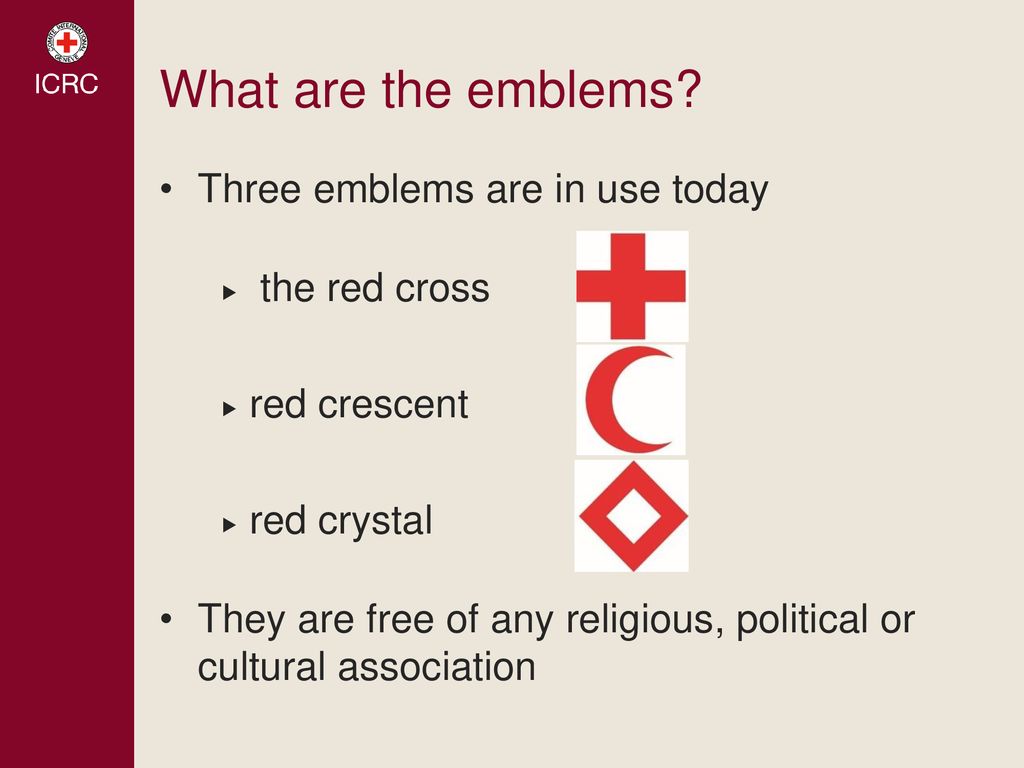 håndbevægelse bunker klart Emblems of humanity The red cross and red crescent emblems are a universal  sign of hope for people in humanitarian crises. For communities enduring  the. - ppt download