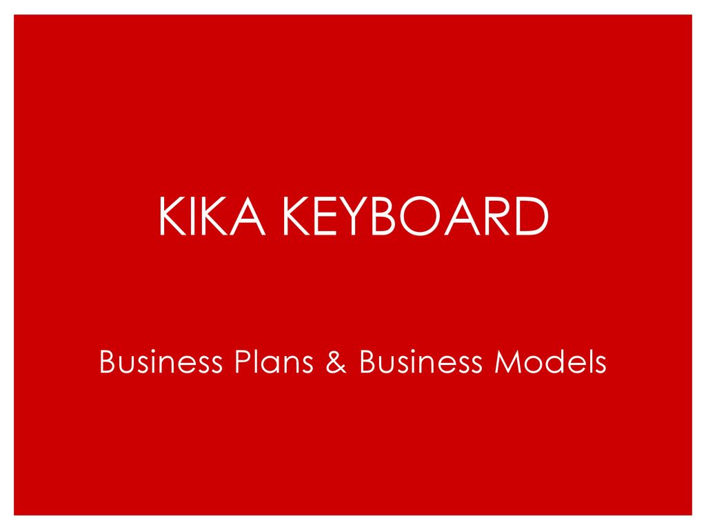 Business Plans & Business Models