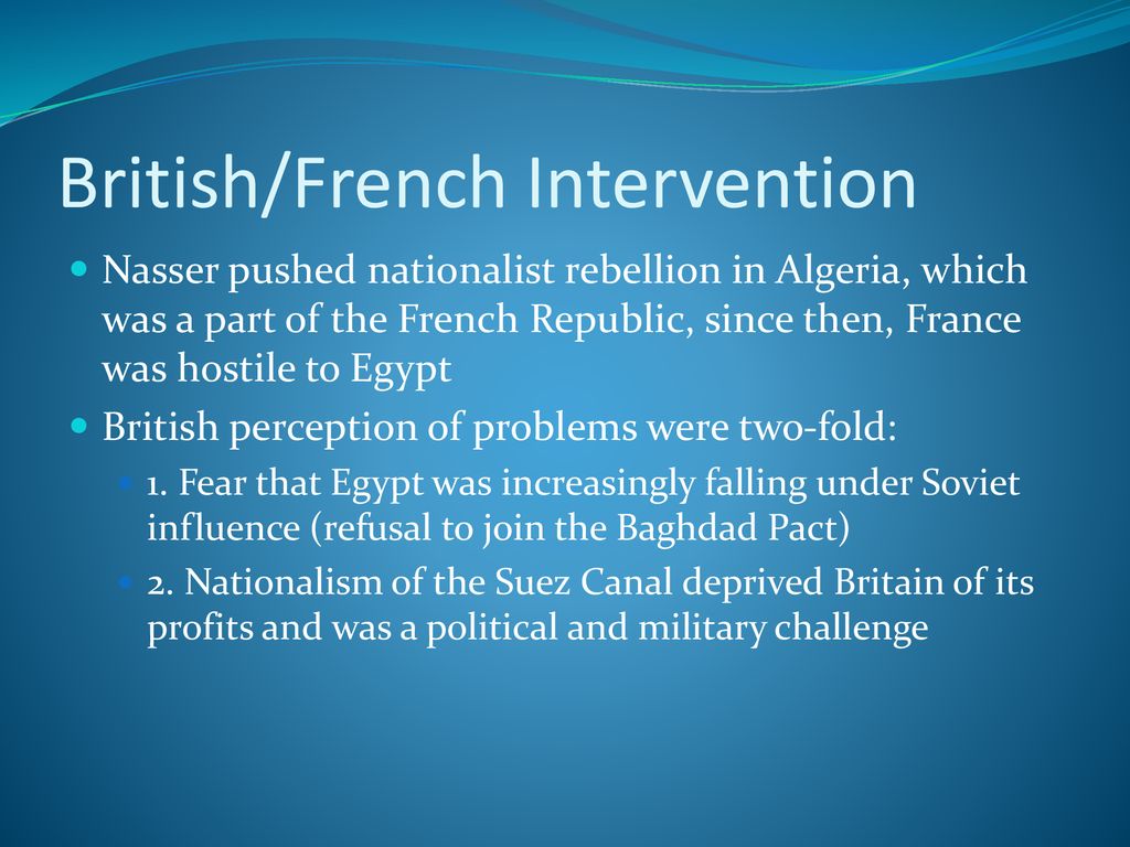 British/French Intervention