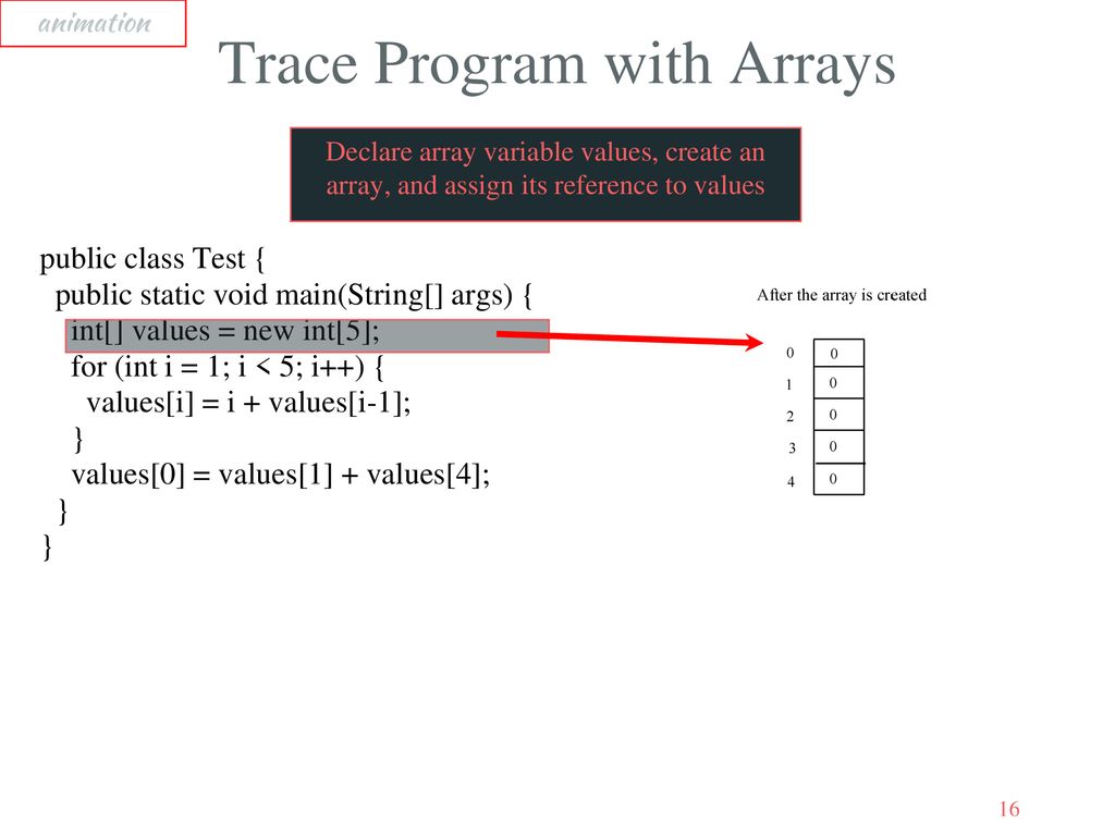 Chapter 7 Single-Dimensional Arrays - ppt download