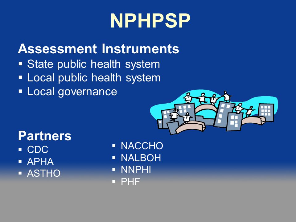 NPHPSP Assessment Instruments Partners State public health system