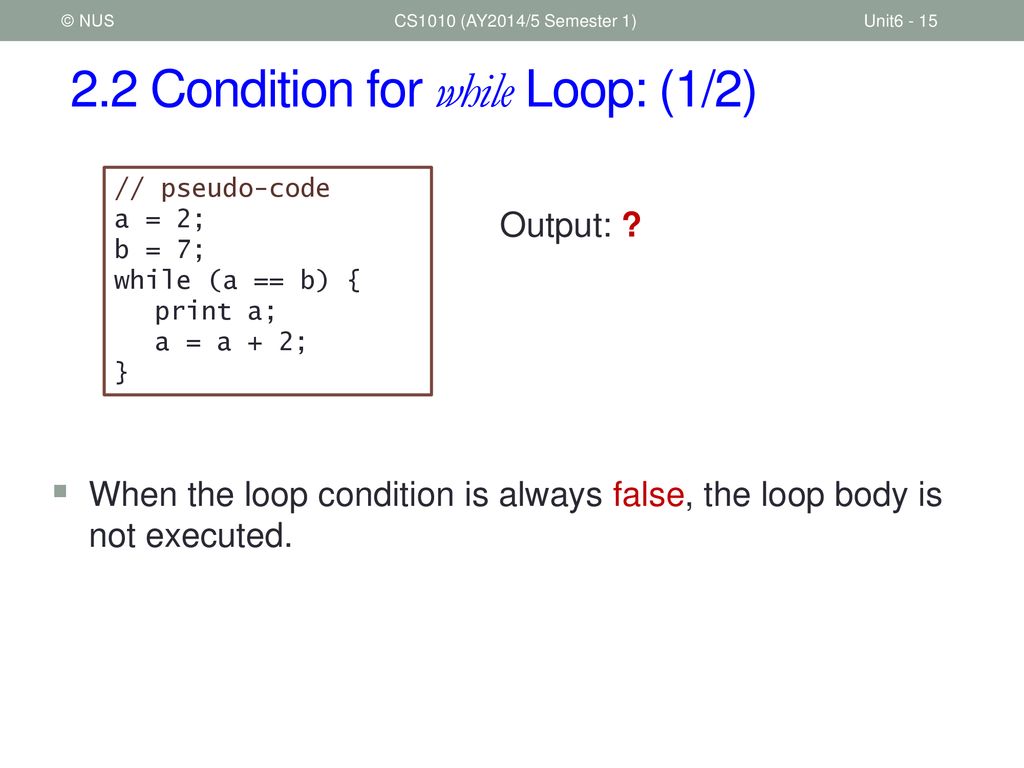 CS1010 Programming Methodology - Ppt Download