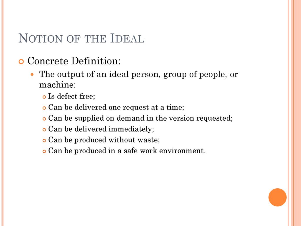 ideal person definition